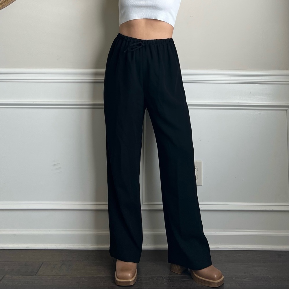 90s vintage Harold's black flare leg pants 🍒🍒